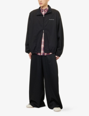 Acne Studios Mens Black Olando High-neck Cotton Jacket In Black