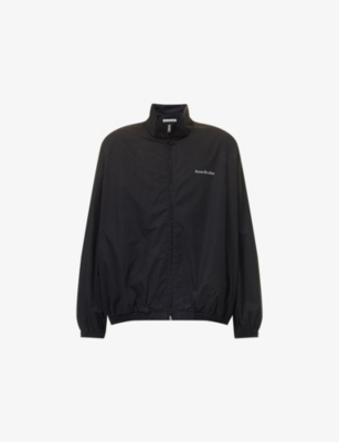 Acne Studios Mens Black Olando High-neck Cotton Jacket In Black