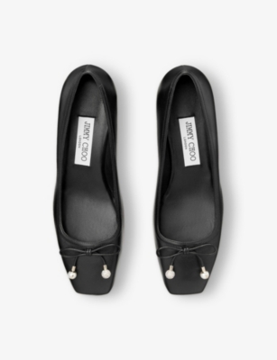 JIMMY CHOO: Elme 45 Leather Heeled Pumps