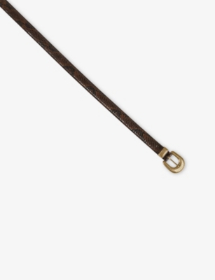 SANDRO: Slim Patent-Leather Belt