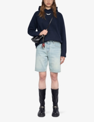 ZADIG&VOLTAIRE: Georgy Rhinestone-Embellished Cotton-Blend Hoody