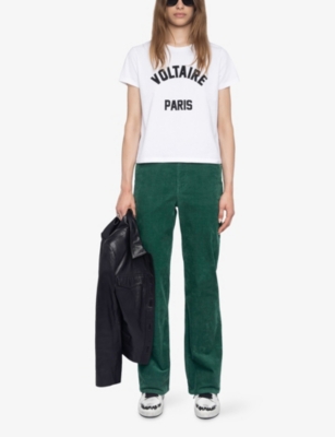 Zadig & Voltaire Zadig&voltaire Alys Hc Voltaire Paris T-shirt In White