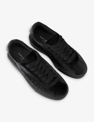 KURT GEIGER LONDON: Albion Retro Velvet Trainers