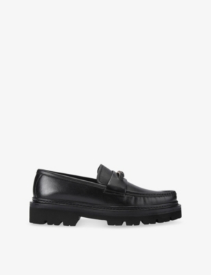 KURT GEIGER LONDON: Fenchurch Leather Loafers