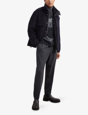 REISS: Lennox Fairisle Stretch Wool and Alpaca-Blend Jumper