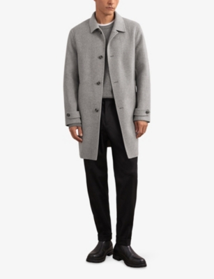REISS: Squire Single-Breasted Wool-Blend Overcoat
