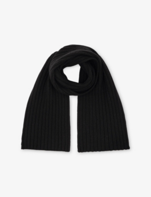 REISS: Ribbed Knitted Scarf