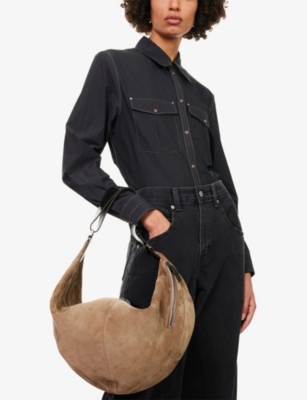 LEMAIRE: Quiver Clip Suede Shoulder Bag