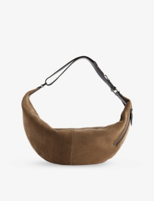 LEMAIRE: Quiver Clip Suede Shoulder Bag