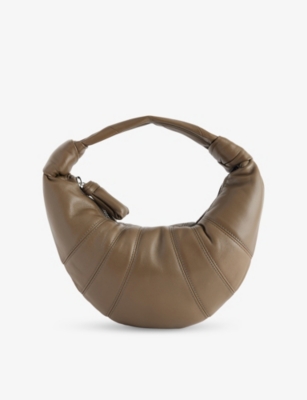 LEMAIRE: Mini Fortune Croissant Leather Shoulder Bag
