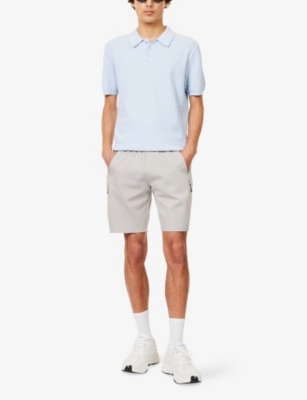 ARNE: Wave Textured-Knit Cotton Polo Shirt