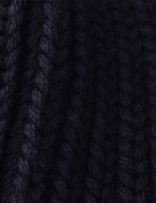 PRADA: Logo-Embellished Knitted Wool Beanie