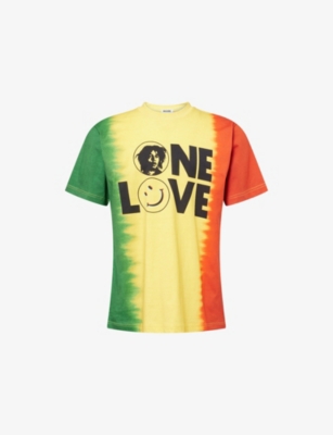 Moschino Mens Multi Love Graphic-print Cotton T-shirt In Multi
