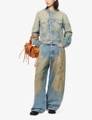 Acne Studios Baggy Jeans Mid Blue In Blue