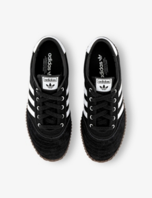 ADIDAS: Volley Plimsole Canvas and Suede Low-Top Trainers