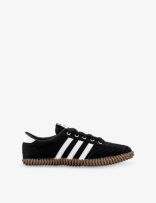 ADIDAS: Volley Plimsole Canvas and Suede Low-Top Trainers