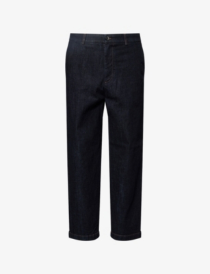 Barena Venezia Mens Navy Canasta Straight-leg Denim Trousers In Multi