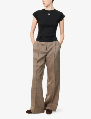 LOEWE: Slim-Fit Logo Cotton-Blend T-shirt