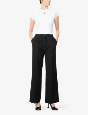 LOEWE: Slim-Fit Logo Cotton-Blend T-shirt