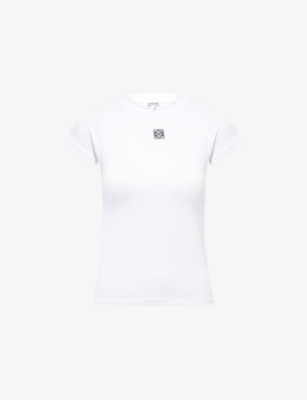 LOEWE: Slim-Fit Logo Cotton-Blend T-shirt
