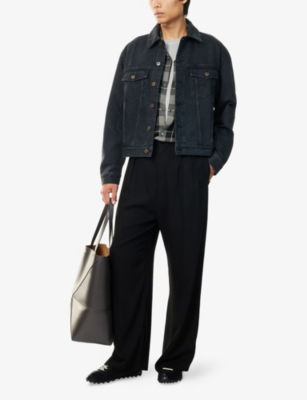 Loewe Anagram Denim Jacket In Black