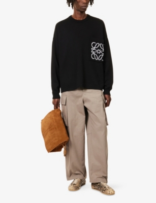LOEWE: Anagram Crewneck Knitted Jumper
