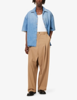 LOEWE: Anagram Relaxed-Fit Denim Shirt