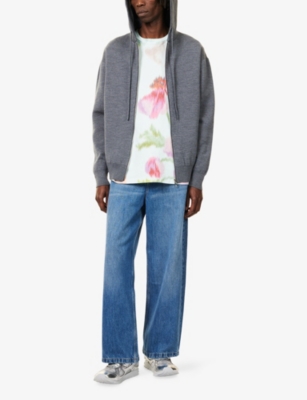 LOEWE: Anagram Relaxed-Fit Stretch-Wool Blend Hoody