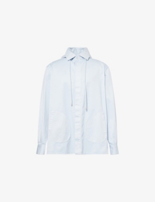 LOEWE: Hooded Relaxed-Fit Cotton-Poplin Overshirt