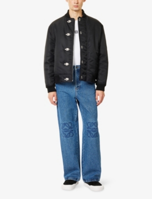 LOEWE: Relaxed-Fit Wide-Leg Denim Jeans