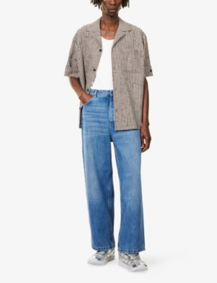 LOEWE: Relaxed-Fit Wide-Leg Denim Jeans