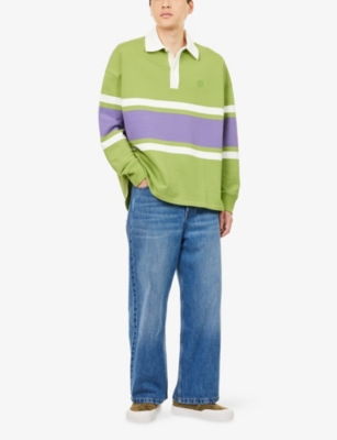 Loewe Men Logo Sweater In Green