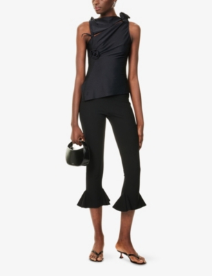COPERNI: Flower Sleeveless Stretch-Woven Top