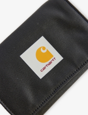 Carhartt Mens Black Dean Cotton-canvas Wallet In Black