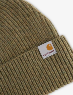 Carhartt Mens Brass Gabe Wool And Cashmere Beanie In Green