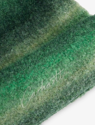 Carhartt Mens Tony Stripefir/paleolive Tony Knitted Beanie In Green