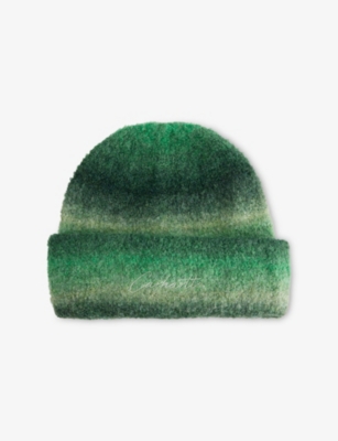 Carhartt Mens Tony Stripefir/paleolive Tony Knitted Beanie In Green