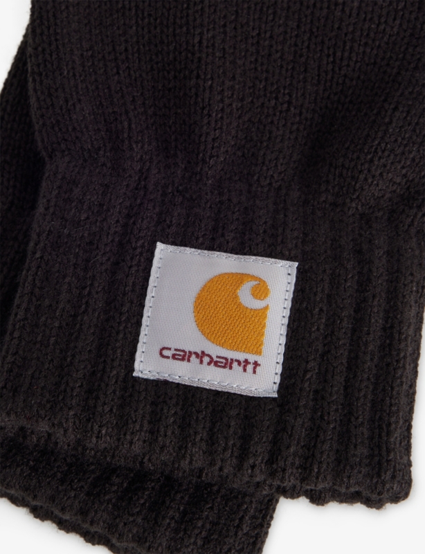 Watch Logo-Patch Knitted Gloves