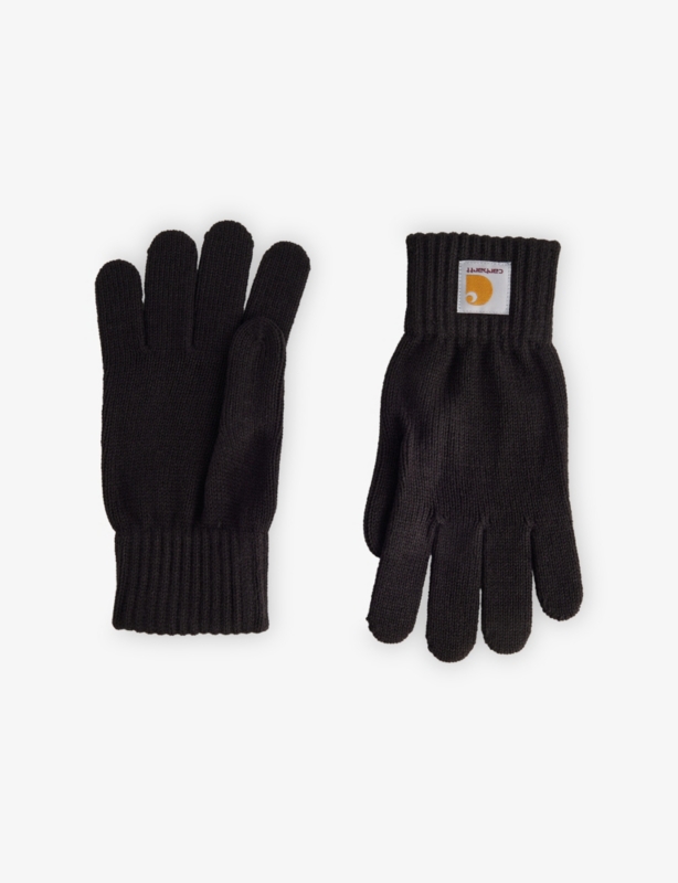 Watch Logo-Patch Knitted Gloves