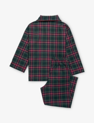 Trotters Cotton Trumpet Guardsman Pyjama Set In Green