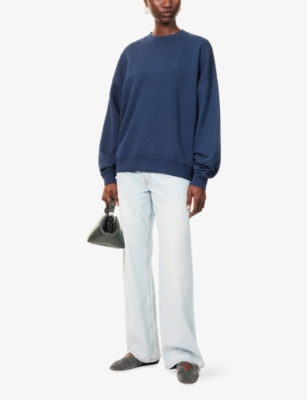 Anine Bing Womens Ultra Bleached Manon Wide-leg Denim Jeans