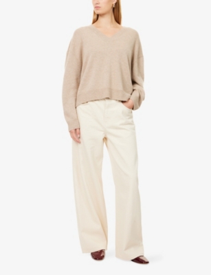 ANINE BING: Lee V-Neck Cashmere Jumper