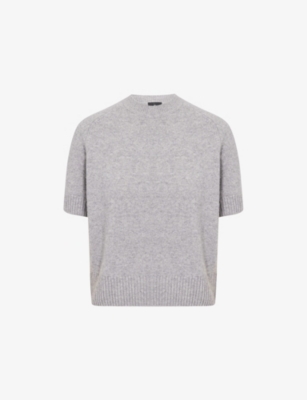 ANINE BING: Jackson Short-Sleeves Cashmere Jumper