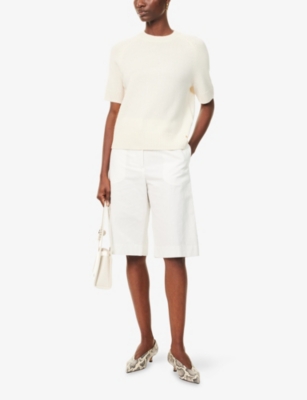 ANINE BING: Jackson Short-Sleeves Cashmere Jumper