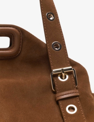 MAJE: Miss M XL Suede Shoulder Bag