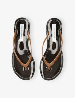 Christopher Esber Jo Jelly Flip Flop Sandals In Black
