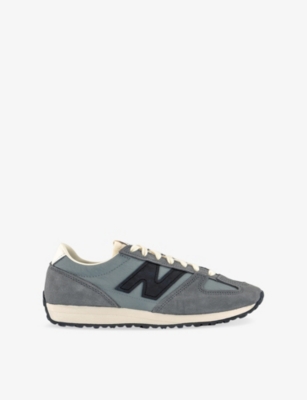 NEW BALANCE: 471 Mesh and Suede Low-Top Trainers