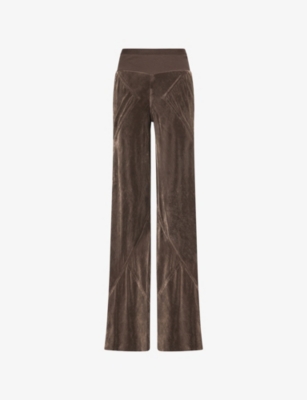 RICK OWENS: Bias Wide-Leg Woven Trousers