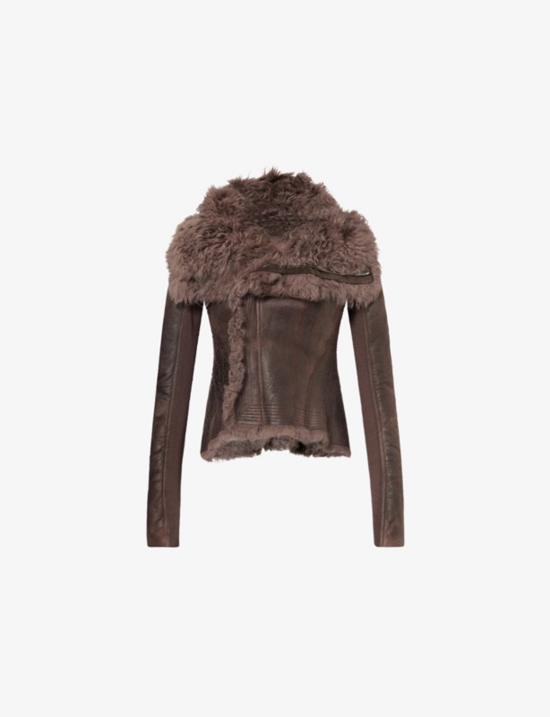 Naska Asymmetric Leather Jacket