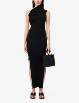 RICK OWENS: Athena One-Shoulder Knitted Top